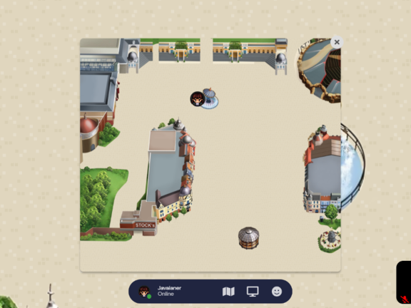 2021 JavaLand Gathertown Minimap Screenshot Abbildung: Erste Vorschau der JavaLand in Gather.town (die finale Karte ist noch in Arbeit)